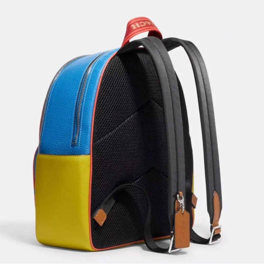 Coach Court Backpack In Color-block - Picture 2 of 8